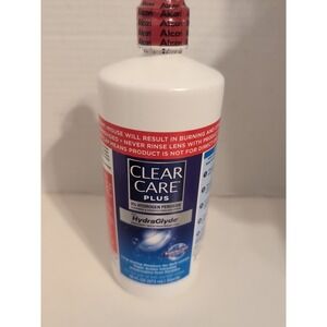 Clear Care Plus 3% Hydrogen Peroxide HydraGlyde Cleaning Solution 16oz EXP 4/27